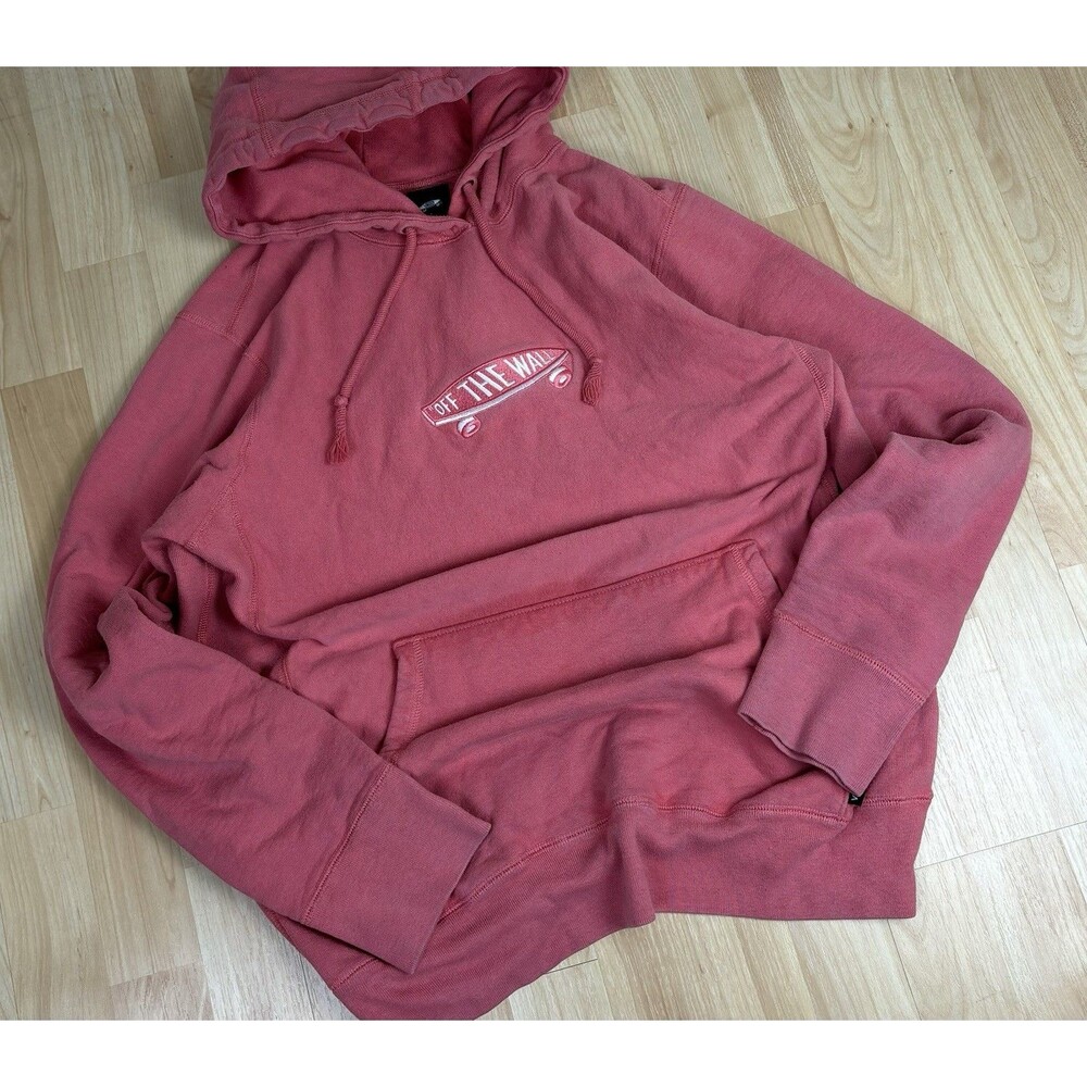 Vans Vault Embroidered Graphic Hoodie / Pink / Size Medium